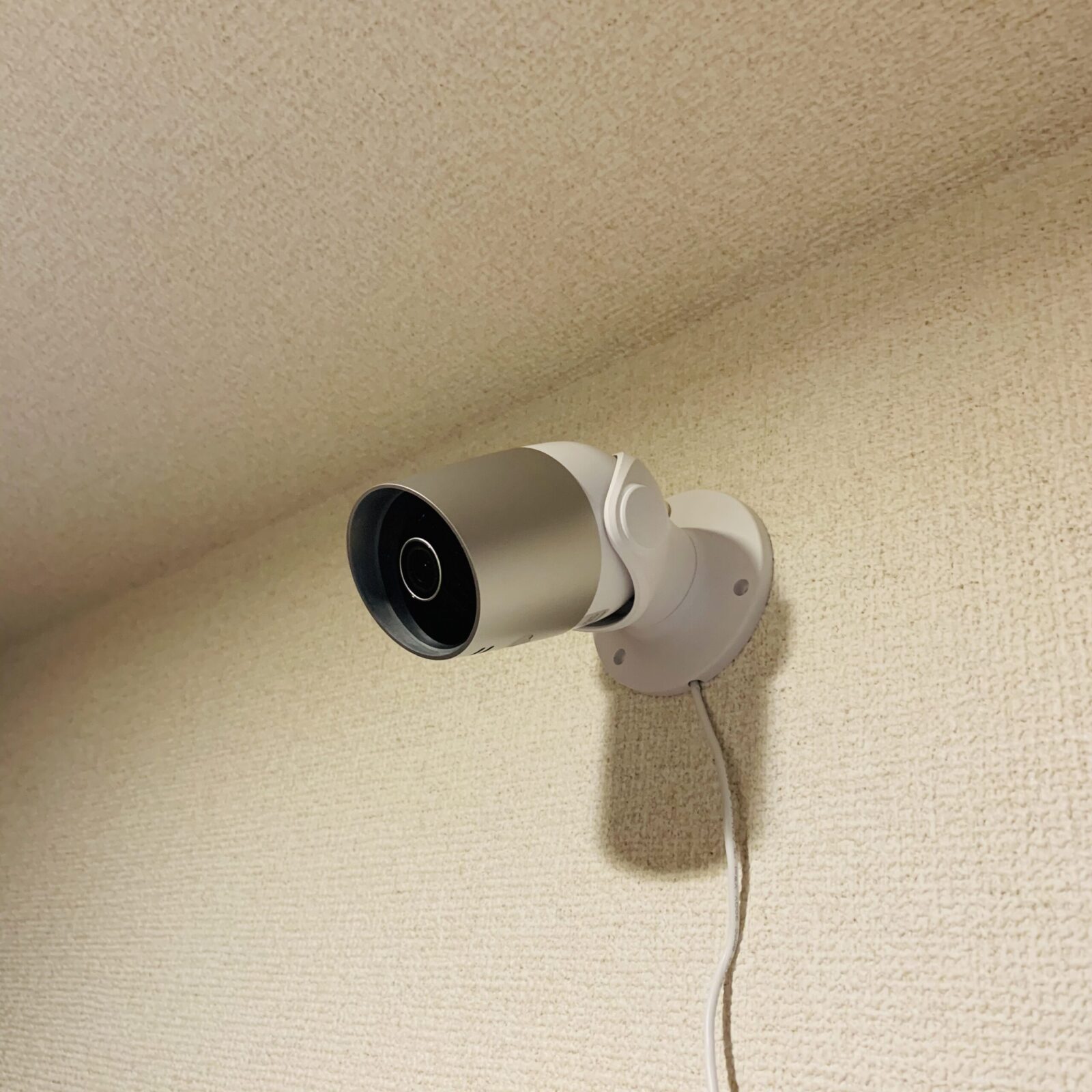 best plug-in security cameras in Canada shown with a wall-mounted smart camera