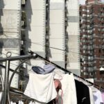 best drying racks for apartments in Canada with clothes drying in an urban setting