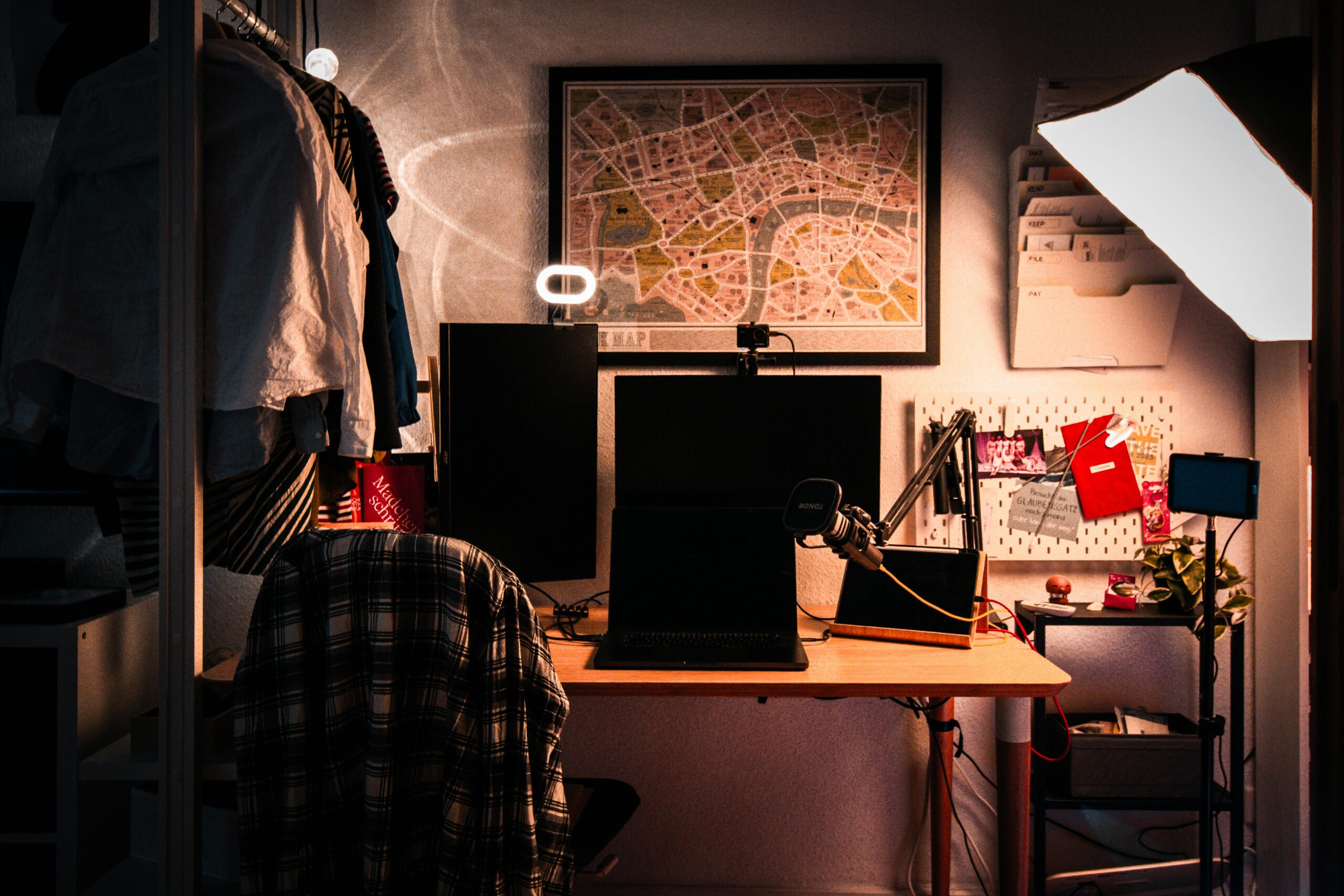 Warm home office lighting setup for monitor light bar buying advice