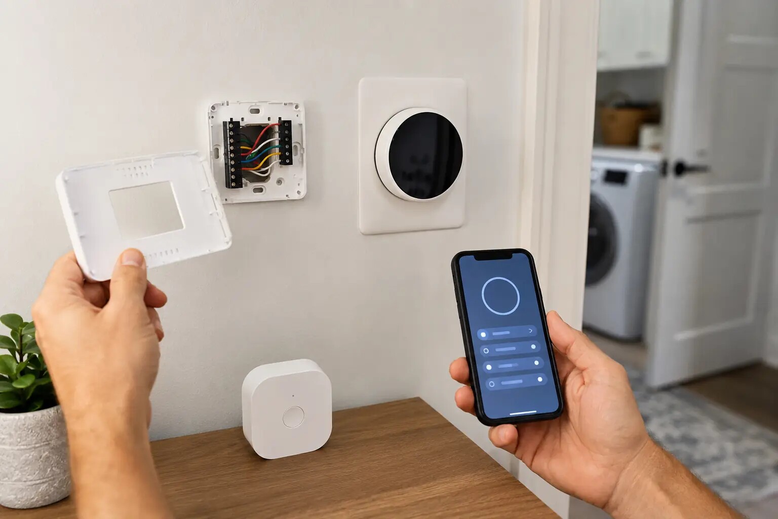 smart thermostat C wire Power Extender Kit sensors app ecosystem and HVAC compatibility comparison visual