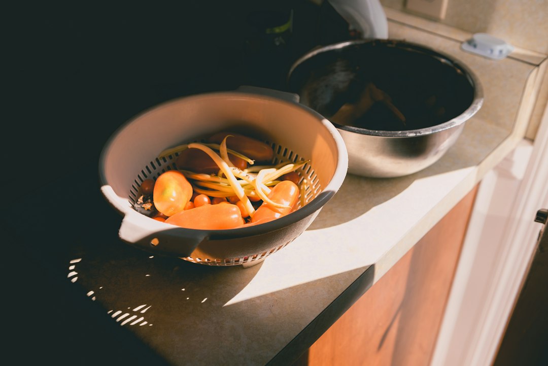 Vegetables illustrating the type of kitchen food waste handled by countertop food-waste systems
